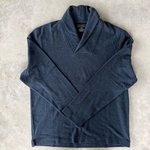 Van Heusen New With Tag Blue Shawl Collar Sweater